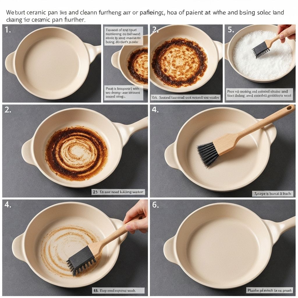 How to clean burnt food from Xtrema ceramic cookware