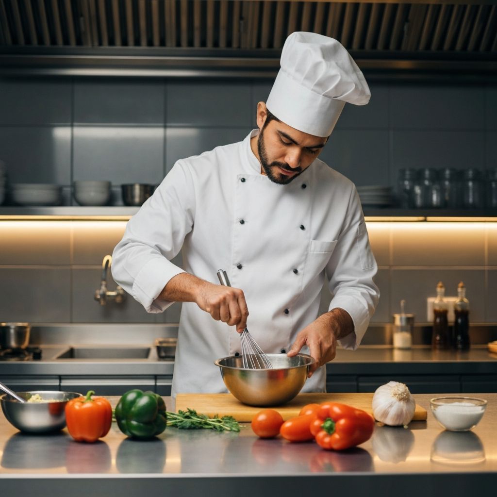 Professional chef using Xtrema cookware